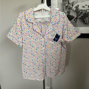 Roller Rabbit Target Hearts Short Sleeves Shorts Pajama Set IN HAND